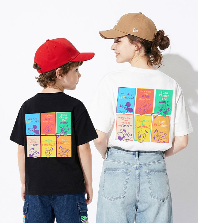 こども服　Disney バックプリントTシャツ