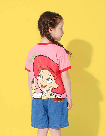 disney Toy StoryキャラクターBIGフェイスTシャツ