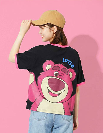 disney Toy StoryキャラクターBIGフェイスTシャツ