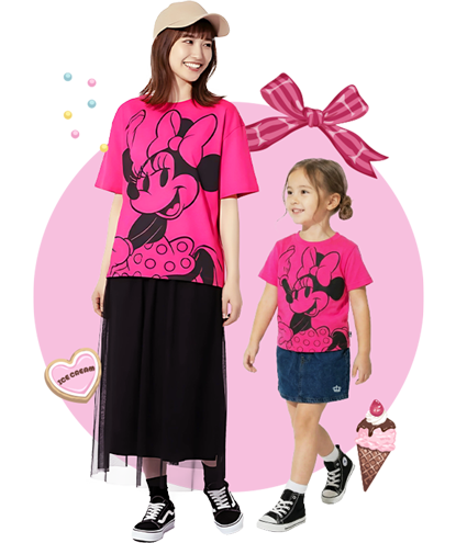 ミニーマウスTシャツ