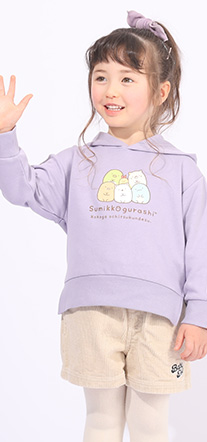 すみっコぐらし こども服　ベビー　キッズ　女の子服　ベビードール　babydoll