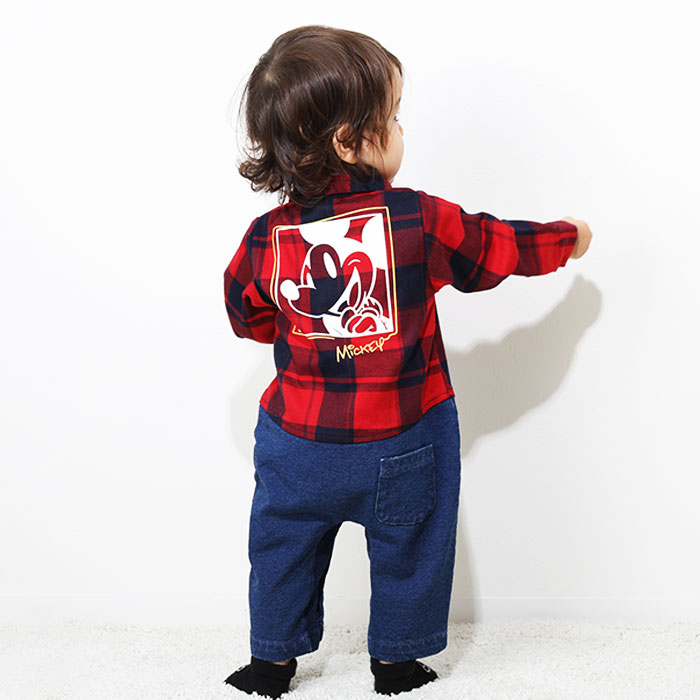 ディズニー こども服　親子コーデ　ベビー服　ロンパース