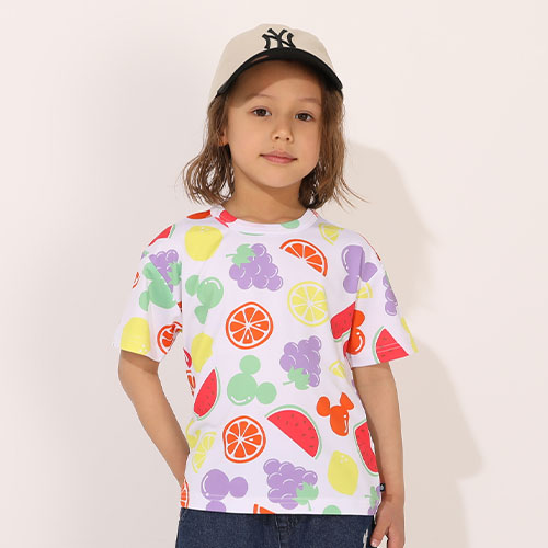 Disney フルーツ総柄Tシャツ