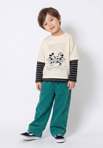 こども服　ストレッチワイドパンツ