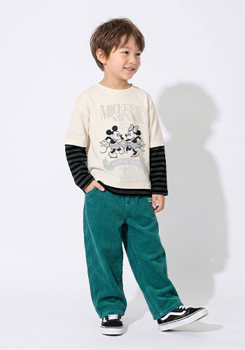 こども服　ストレッチワイドパンツ