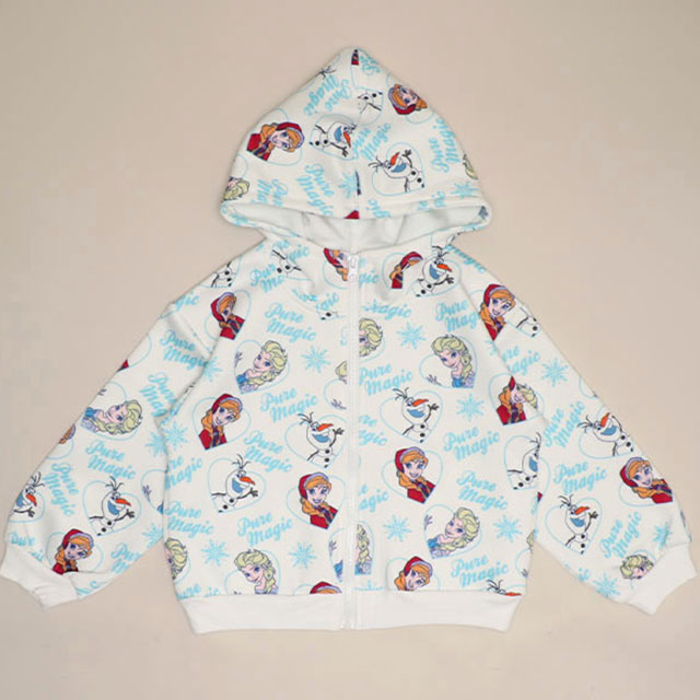 Disney FROZEN セミショート丈<br>ジップパーカー
