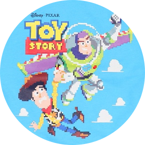 トイストーリー ドットキャラクターTシャツ