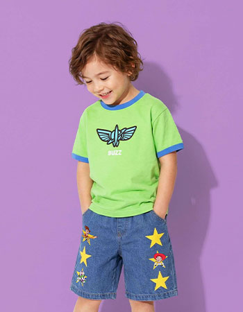 トイストーリー キャラクターBIGフェイスTシャツ