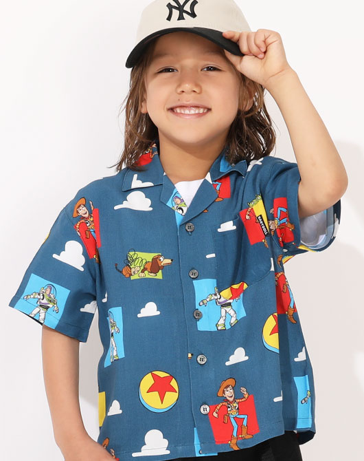 ディズニー トイストーリー 総柄シャツ