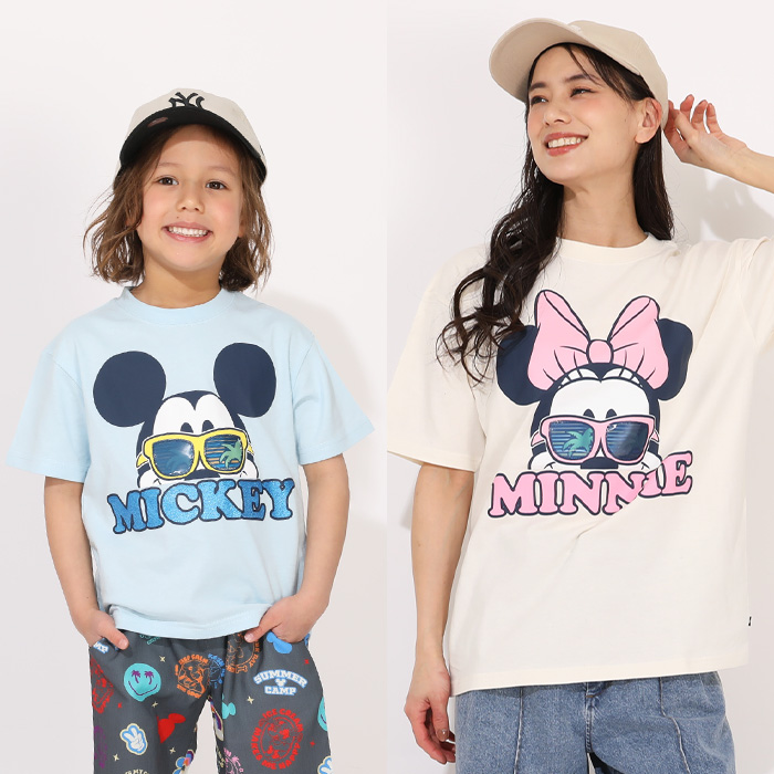 親子お揃い ディズニー リゾート柄レンチキュラーTシャツ