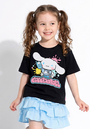 親子お揃い サンリオ ペイントTシャツ