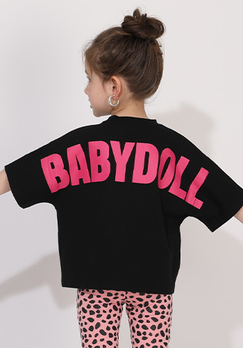 親子お揃い ネオンバックロゴTシャツ