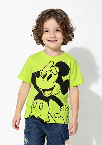 親子お揃い ディズニー BIGフェイスTシャツ