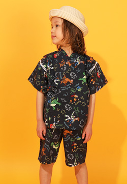  子供服 トイストーリー 甚平上下2点セット